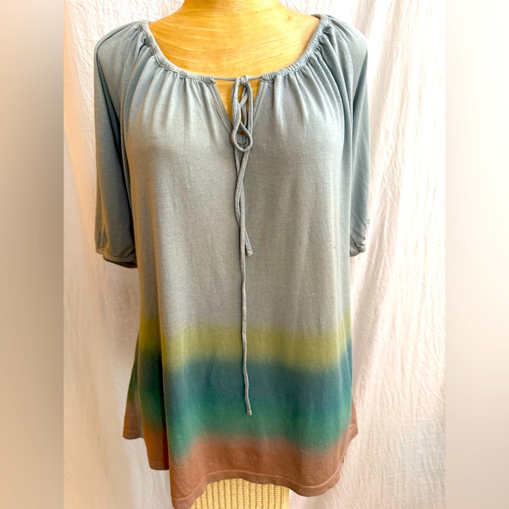 Lucky Brand Sunset Top bodice is a baby blue